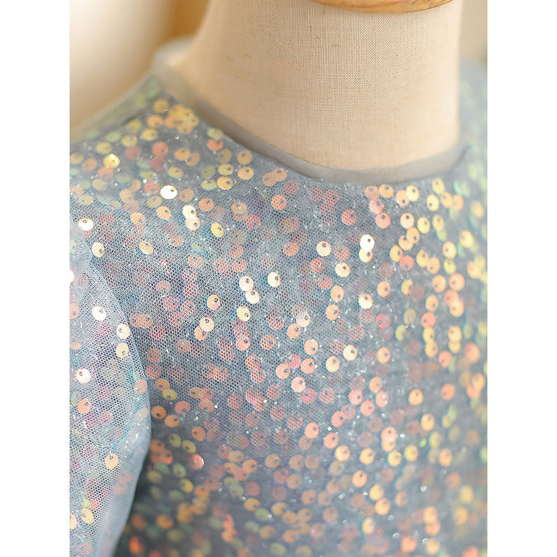Baby Birthday Dress Girl Sequin Princess Dress Flower Girl Wedding Dress