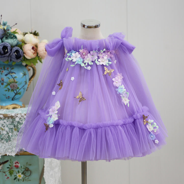 Girls Birthday Suspender Dress Girls Prom Princess Dress