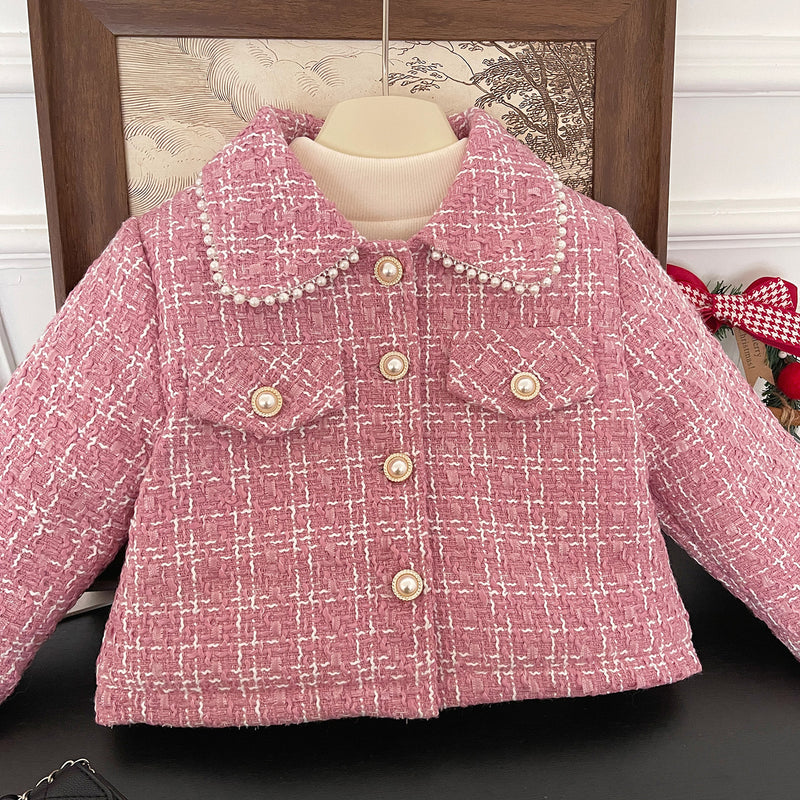 New Year Girls Pink  Two-piece Suit