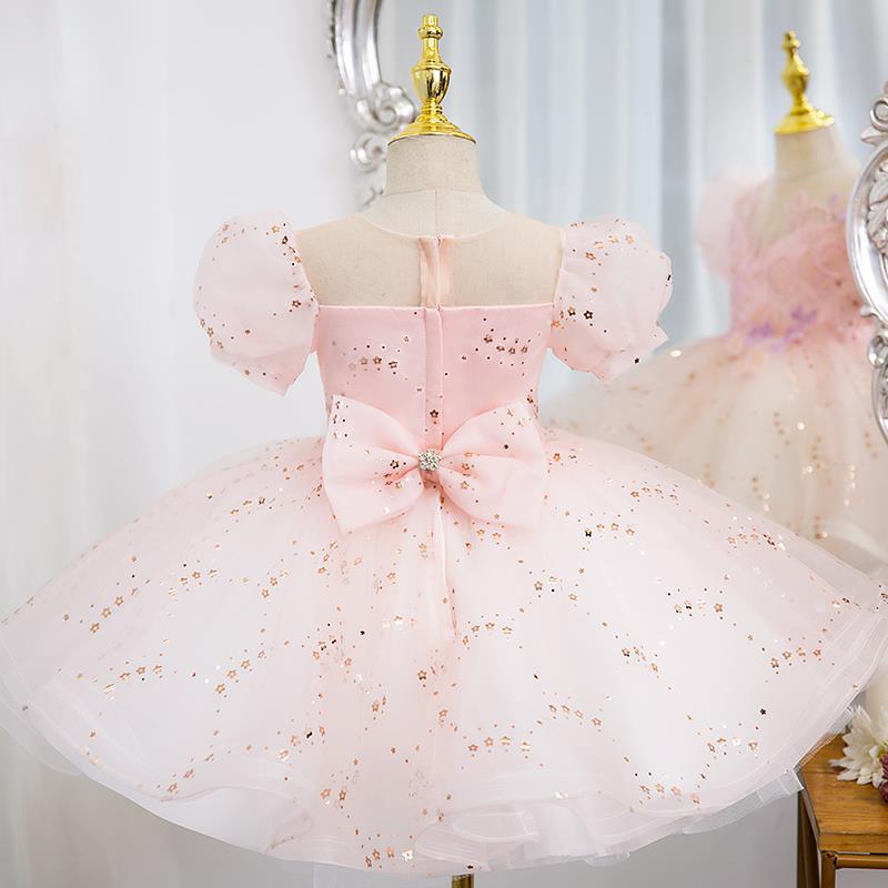 Baby Girl and Toddler Sequins Birthday Prom Dress Princess Dress