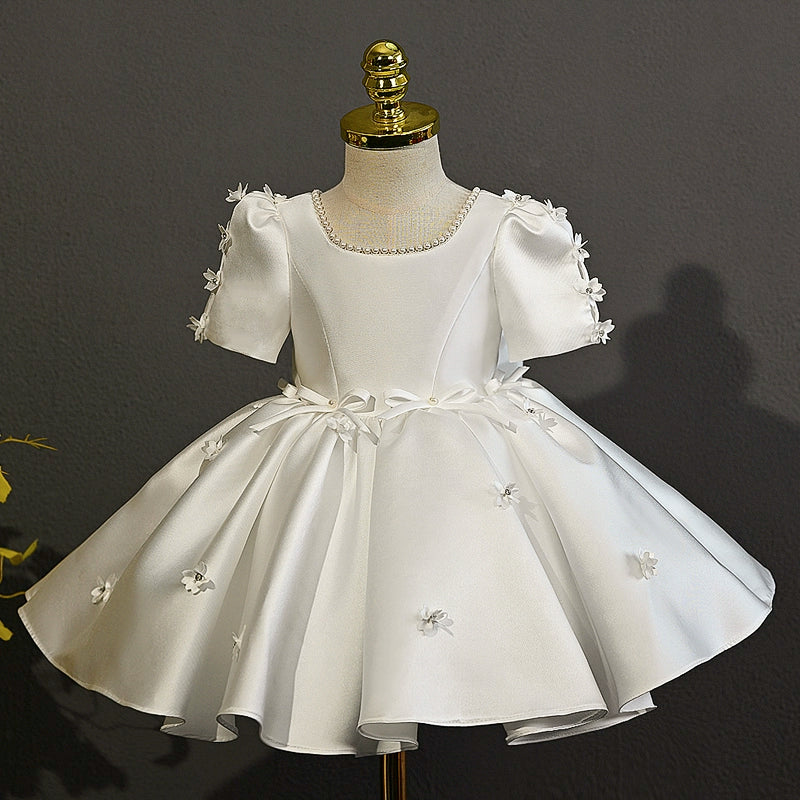 Children's Birthday Dress Girls Satin Princess Dress Girls Communion Dress