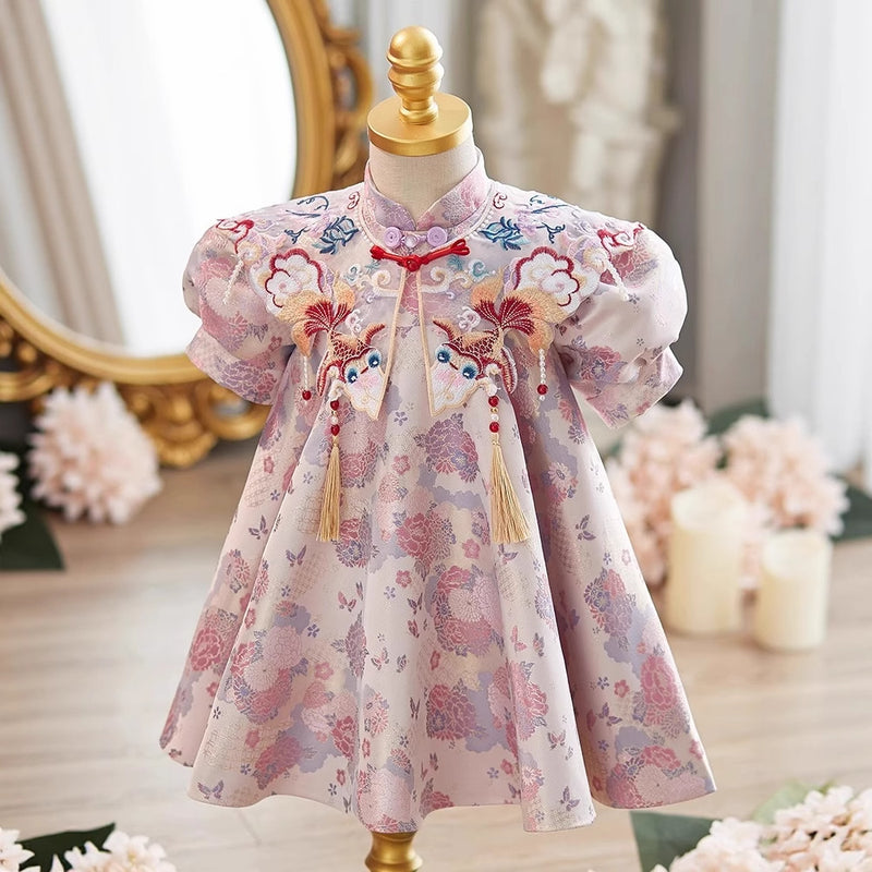 Baby Communion Dress Girl Birthday Cheongsam Flower Girl Dress
