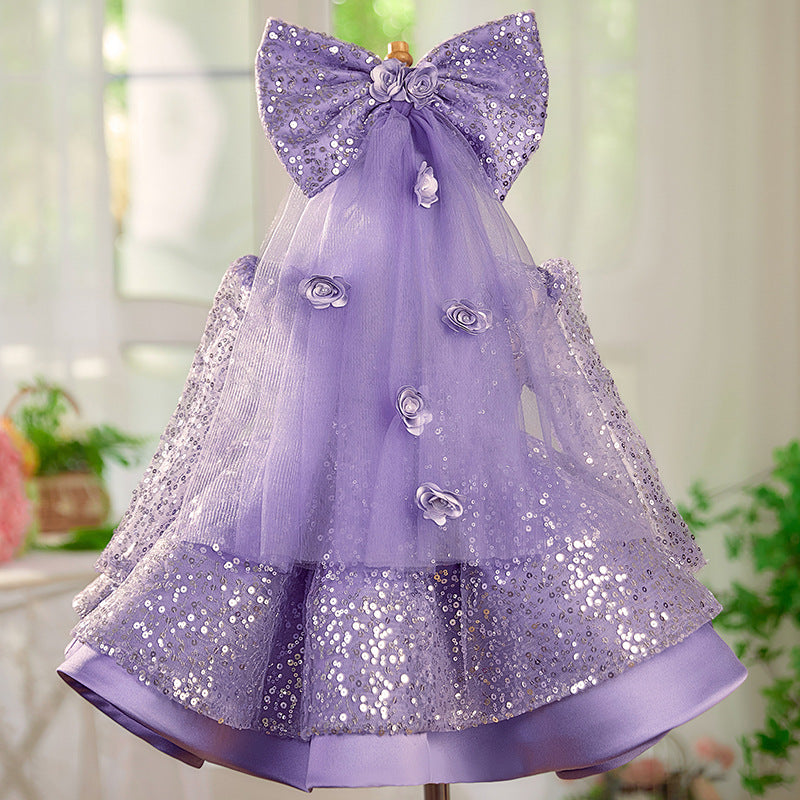 Girls Pageant Birthday Princess Dress Flower Girl Dresses