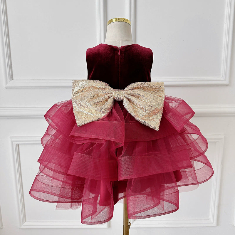toddler velvet dress Luli & Me Girl's Floral-Lace Collar A-Line Dress, Size 4-6X, Blue, 4, Girls Apparel Dresses tie velvet spaghetti straps Side zipper Full Tartine et Chocolat Red Velvet