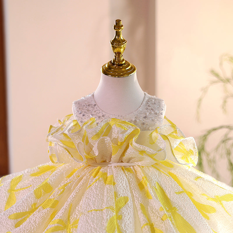 Cute Children's Birthday Puffy Princess Dress Girl Party Dress