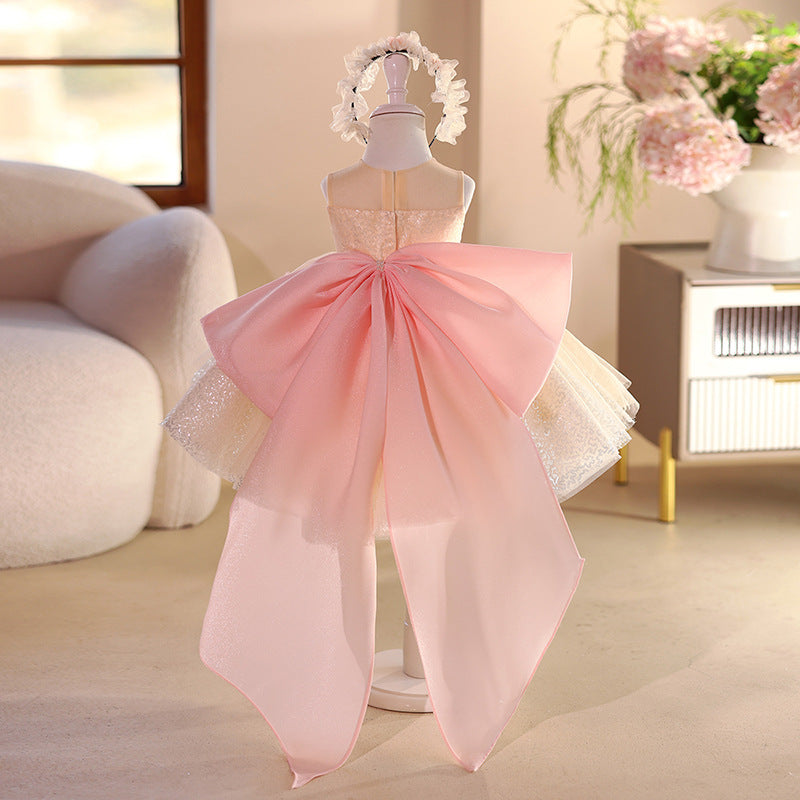 Girls Party Dress Children's Birthday Sequin Princess Dress