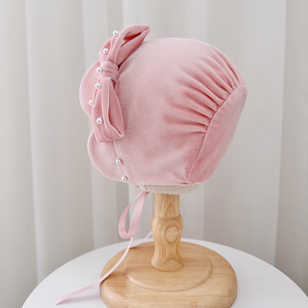Baby Hat Pink Velvet Birthday Princess Hat