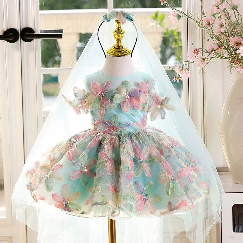 Girls Birthday Party Dress Flower Girl Wedding Princess Dress