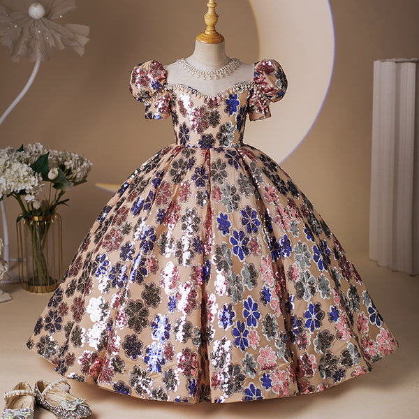Spring Girls Prom Dress Children's Birthday Princess Dress