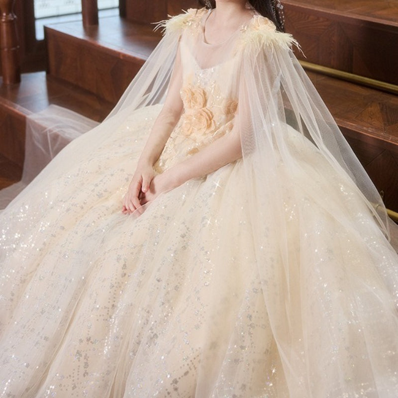 Girl's Birthday Dress Flower Girl Princess Dress Girl's Ball Sequined Dress