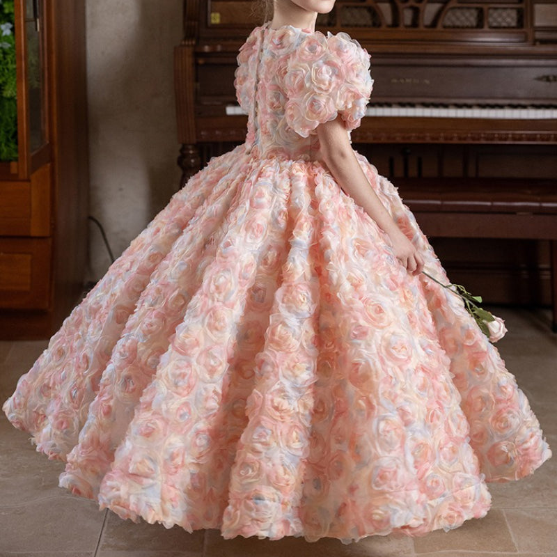 Children's Ball Gowns Girls Birthday Princess Dress Flower Girl Party Dress