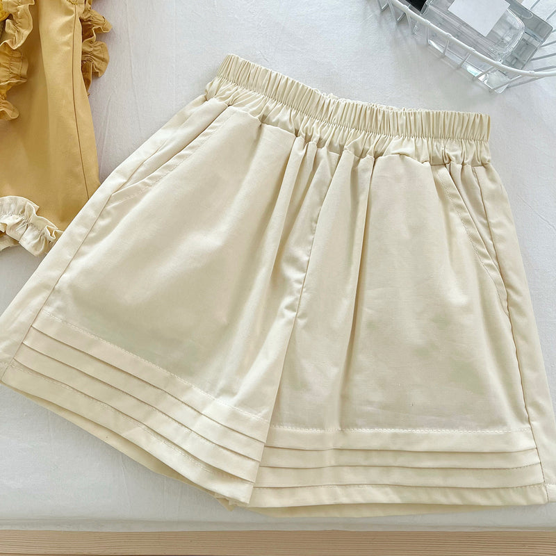 New Girls Summer Flower Top Shorts Two Piece Set