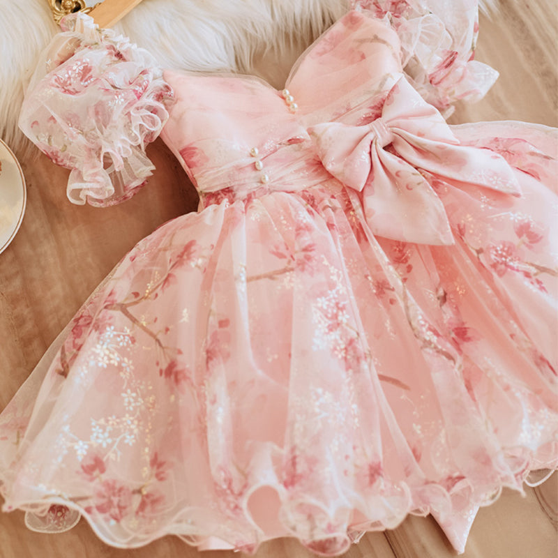 Elegant Baby Pink Party Dresses Toddler Princess Dresses for Girls Elegant Baby Pink Party Dresses Toddler Princess Dresses for Girls