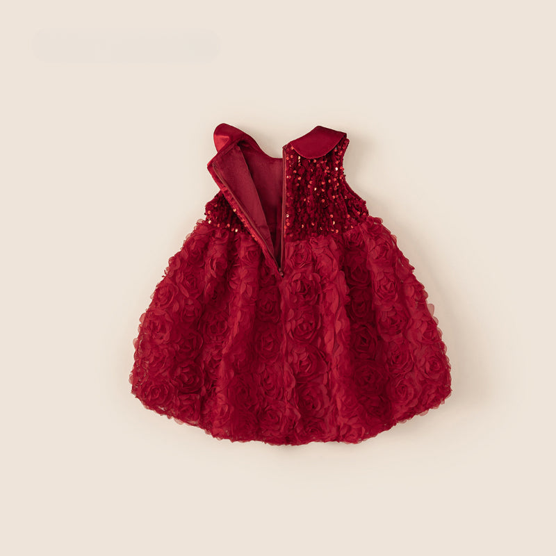 Red Girls Sequin Dress Baby Girl Birthday Dress Red Girls Sequin Dress Baby Girl Birthday Dress