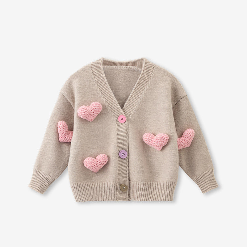 Cute Baby Girl Winter Cardigan