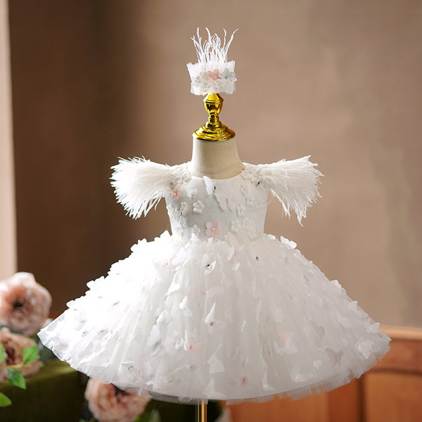 Children's Fluffy Butterfly Cute Princess Dress