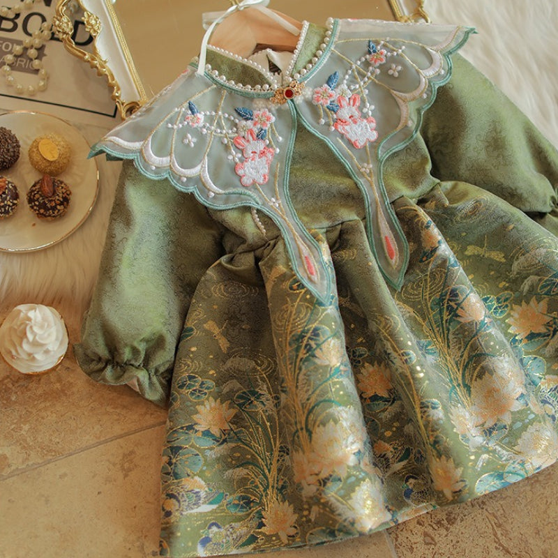 Cute Toddler Communion Dress Baby Girl Birthday Dress Girl Party Dress