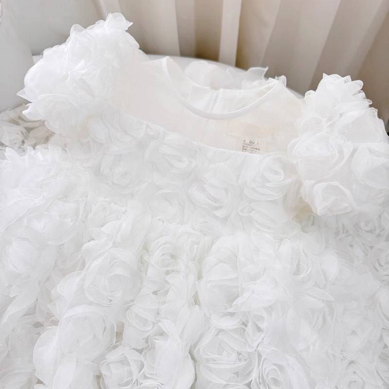 Girls Communion Dress Girls Birthday Bow Princess Dress