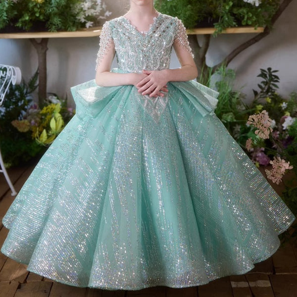 Girls' Birthday Princess Dress Flower Girl Wedding Dress Girls' Prom Dress