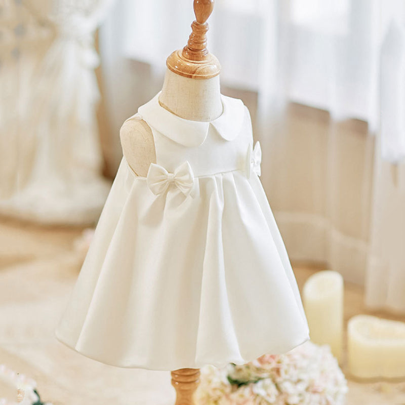Baby Girl Birthday Dress Flower Girl Wedding White Princess Dress