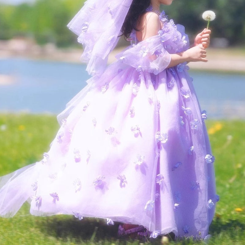 Flower Girl Wedding Princess Dress Children's Birthday Dress Girls Prom Dress