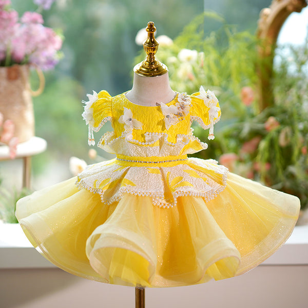 yellow dress girl DREAM MAXI IN Size Bust Waist Length cm inch cm inch cm inch 0 Calla Collection Little Girls Yellow
