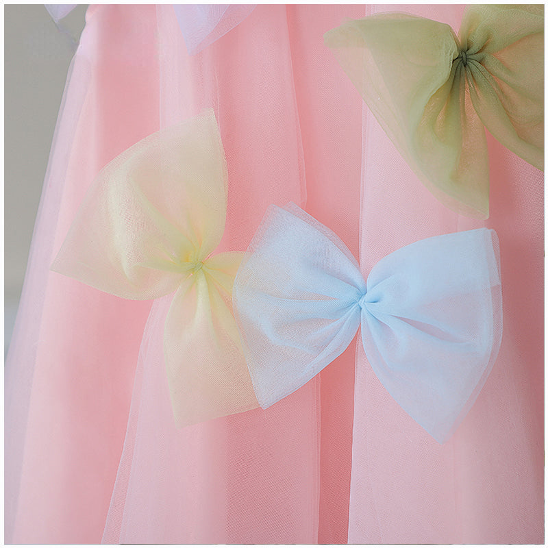 Cute Baby Girl's First Birthday Princess Dress Toddler Bow Knot Dress