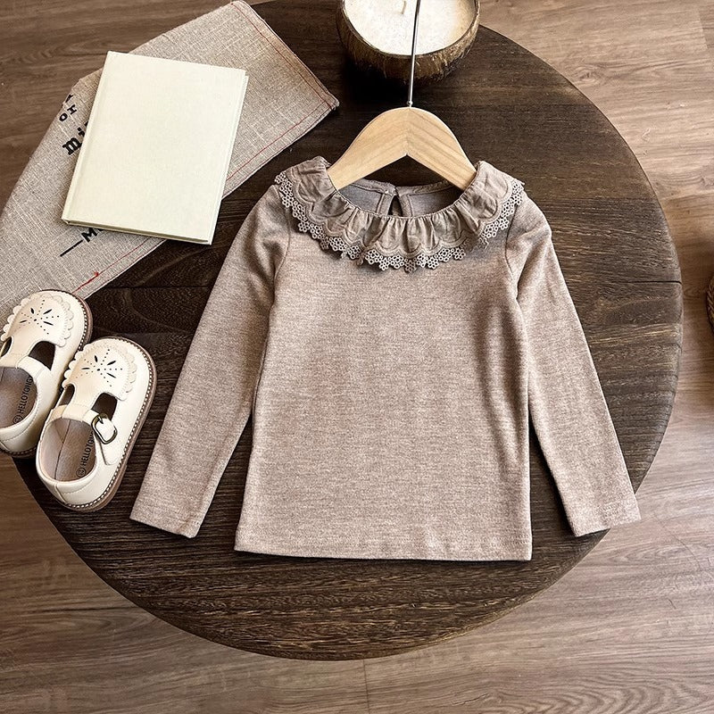 New Baby Girl's Bottoming Shirt Vest and Pants Three-piece Set