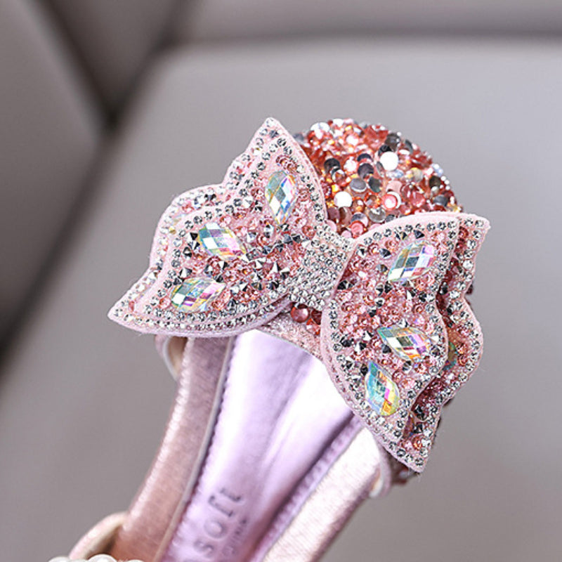 Girls Summer New Rhinestone Princess Shoes