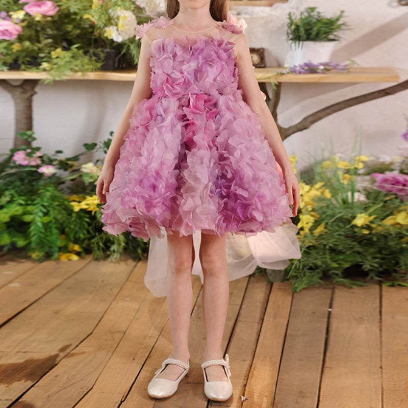 Girls Birthday Princess Dress Cute Flower Girl Dress