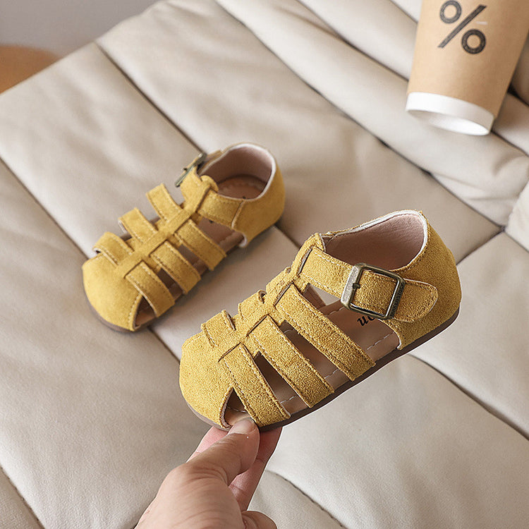 Girls Hollow Soft Sole Casual Closed Toe Beach Shoes