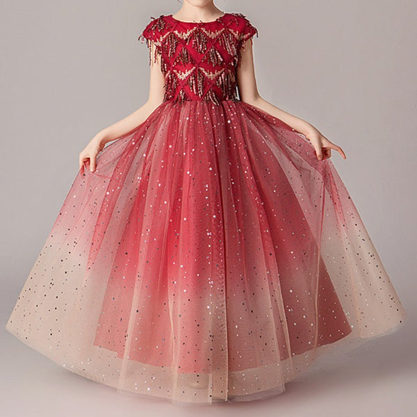 Girls Birthday Dresses Children's Prom Princess Dresses Girls Party Dresses