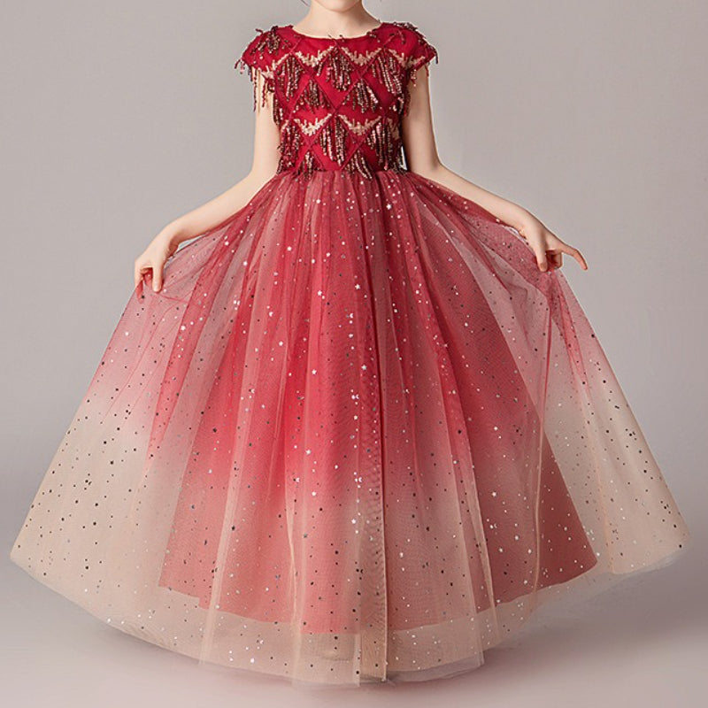 Girls Birthday Dresses Children's Prom Princess Dresses Girls Party Dresses