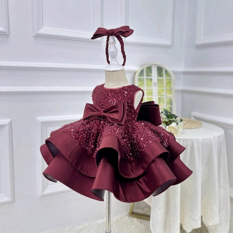 Girls Birthday Dress Baby Sequin Princess Dress Girls Christmas Dress