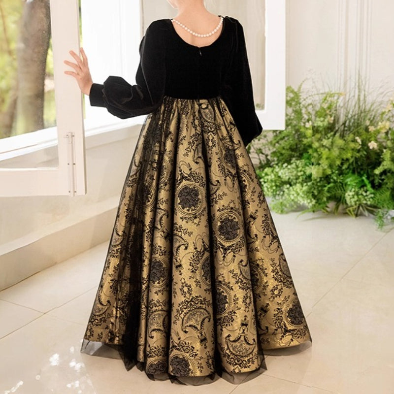 Girls' Ball Gowns Girls' Birthday Velvet Dresses Girls' Pageant Dresses