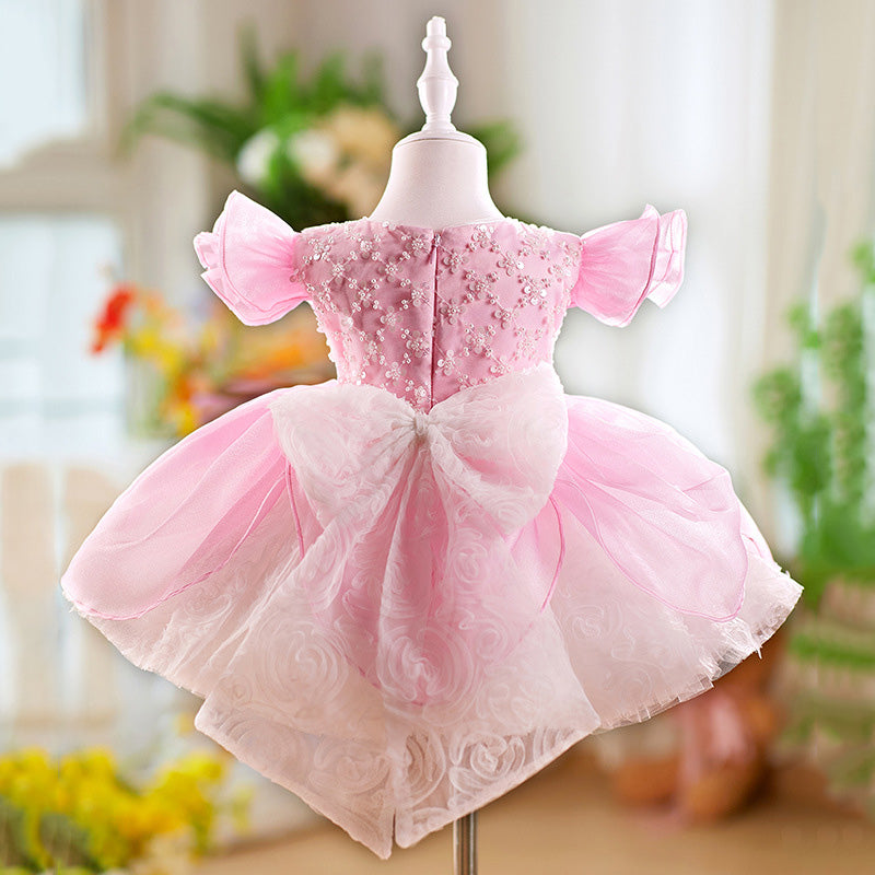 Girls Cute Birthday Dress Flower Girl Wedding Princess Dress