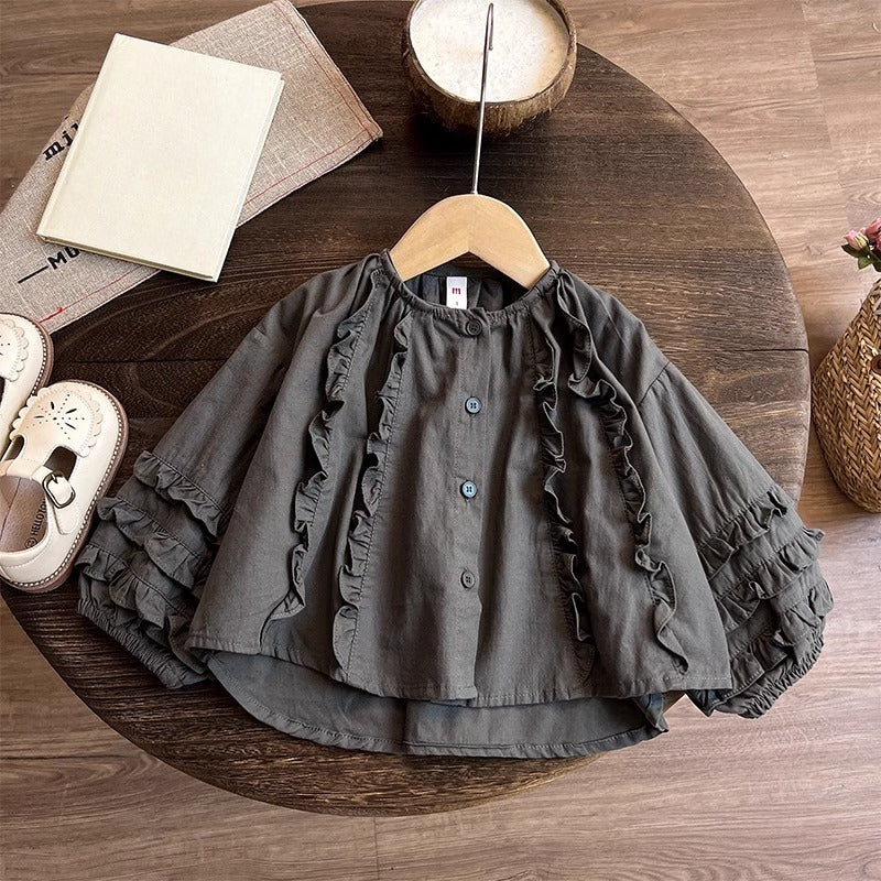 Autumn Girls' Cute New Top Pants Two-piece Set