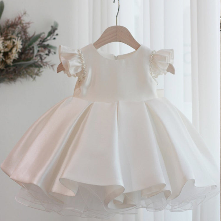 Flower Girl Dress Toddler Ball Gowns Bow Knot Fluffy Princess Dress