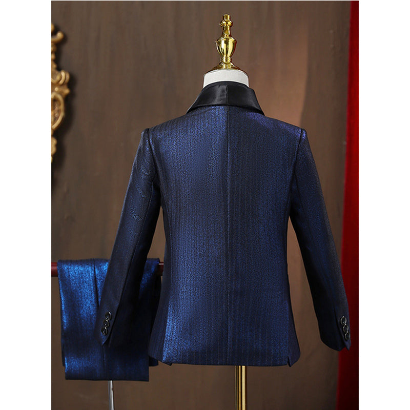 Children's Dark Blue Sparkling Birthday Suit