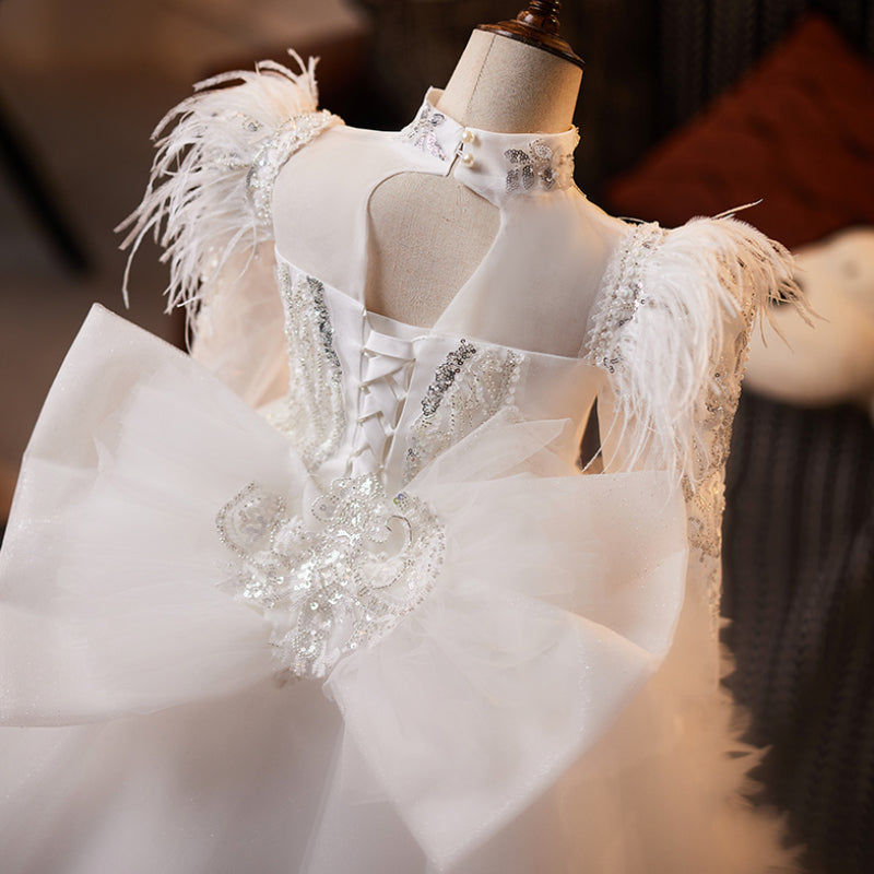 Girls Birthday Princess Dress Flower Girl Wedding Dress