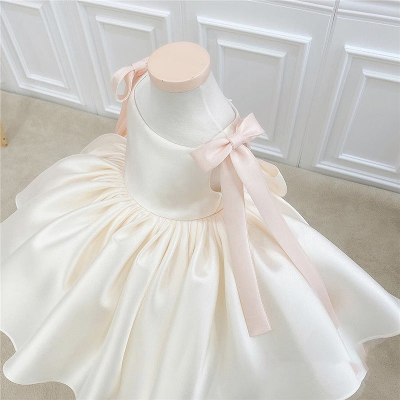 Cute Baby Girl Christening Dress Toddler First Birthday Princess Dress