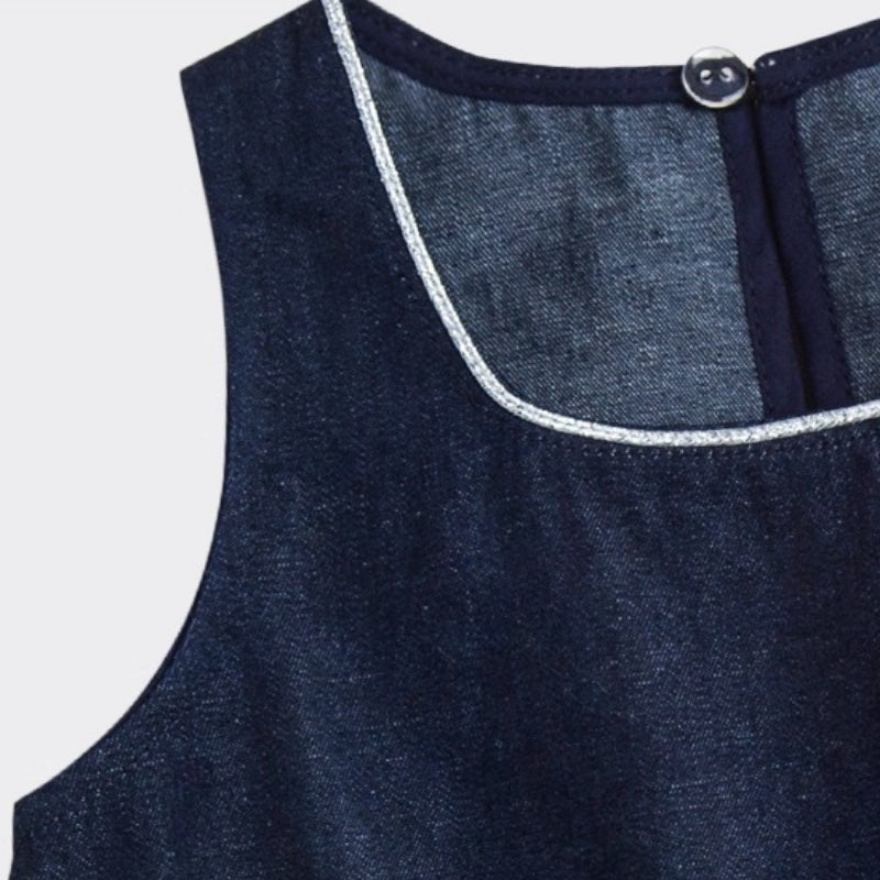 Summer New Baby Cute Lace Square Neck Top
