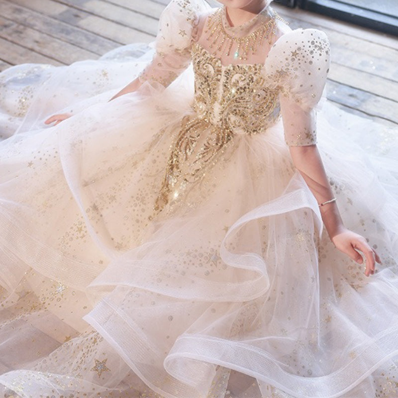 Children's Birthday Dresses Flower Girl Wedding Dresses Girls' Ball Princess Dresses