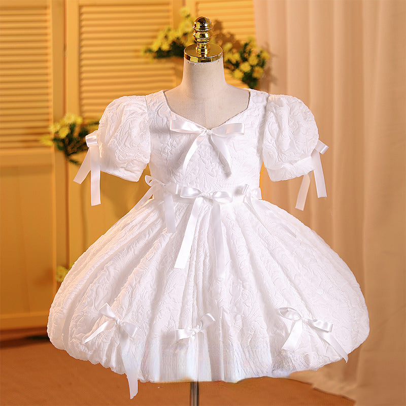 short first communion dresses One Shoulder Flower Girl First Communion Short Dress Celestial 3419 11-12 years / Ivory