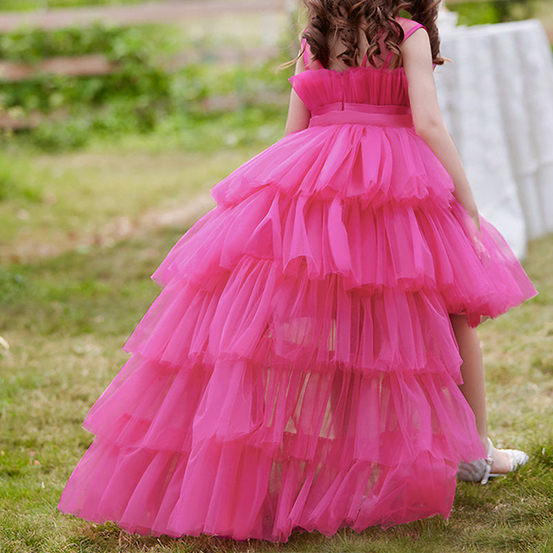 Cute Baby Girl Puffy Beauty Pageant Dress Toddler Birthday Princess Dress