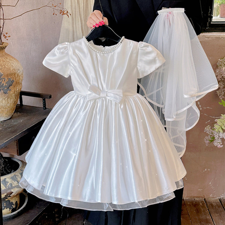 Girls White Communion Dress Baby Girl Birthday Dress