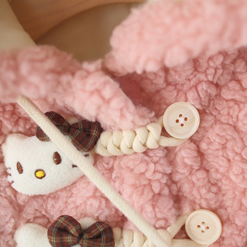 Girls' Winter Cartoon Hooded Warm Coat