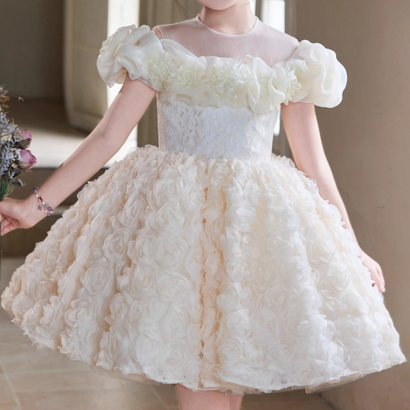 Girls Birthday Dress Children's Communion Dress Girl Party Princess Dress