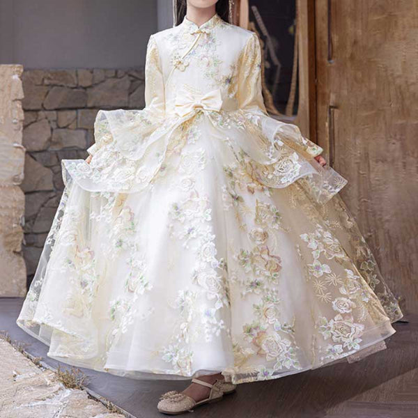 Children's Birthday Princess Dress Flower Girl Puffy Dress