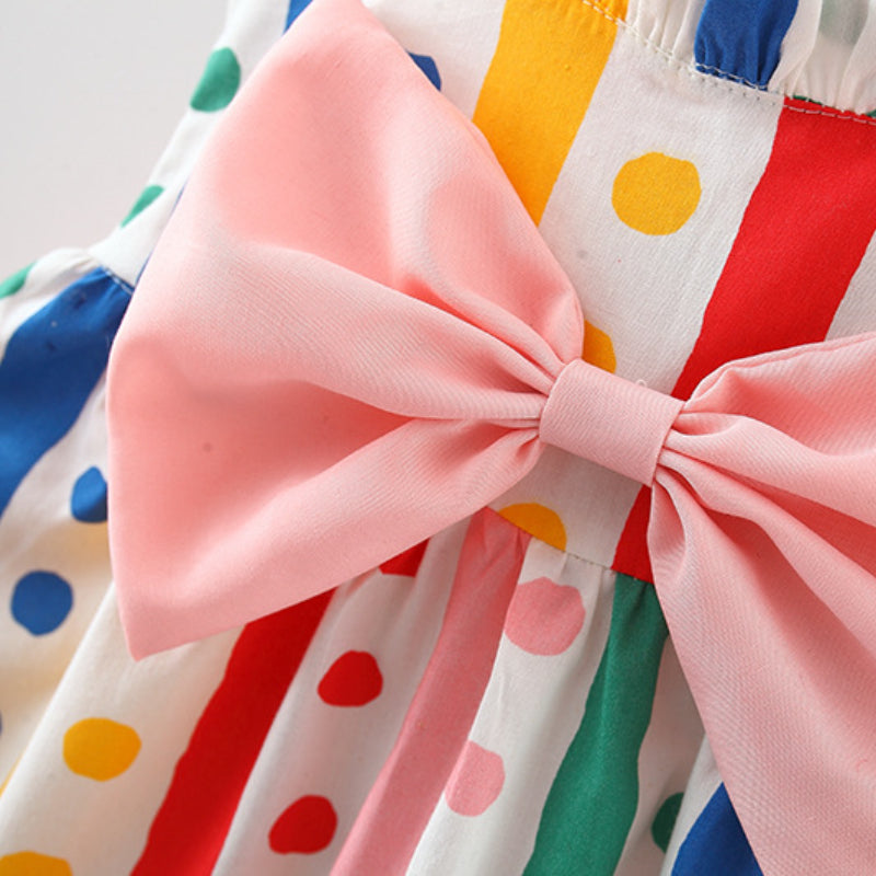 Baby Girl Colorful Striped Original Suspender Princess Dress